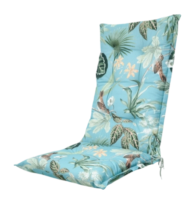 Tuinstoelkussen Madison Grasse Aqua Natural Hoge Rug (123 x 50 cm)