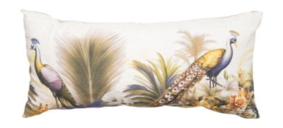 Coussin Décoratif Madison Flore Violet (28 x 60 cm)
