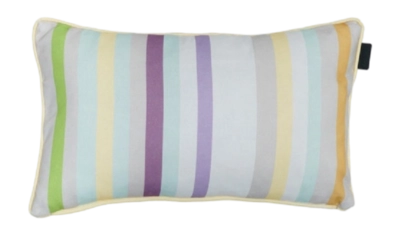 Coussin Décoratif Madison avec passepoil Righe Purple (30 x 50 cm)