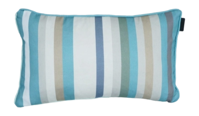 Sierkussen Madison Met Paspel Righe Azure (30 x 50 cm)