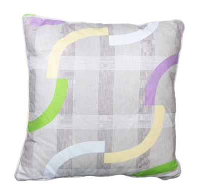 Coussin Décoratif Madison avec Passepoil Tess Purple (50 x 50 cm)
