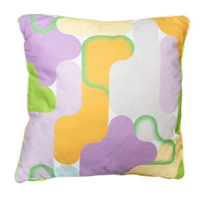 Coussin Décoratif Madison avec Passepoil Grafi Lilas (50 x 50 cm)
