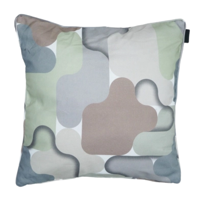 Coussin Décoratif Madison avec Passepoil Grafi Sage (50 x 50 cm)