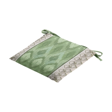 Coussin de Chaise Toscane Madison Ikatin Green (46 x 46 cm)