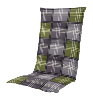 Coussin de Chaise de Jardin Madison Patchy Olive (Dossier Haut 123 x 50 cm)