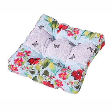 Matraskussen Madison Florance Lilly Aqua (47 x 47 cm)