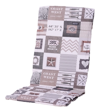 Textileenkussen Madison West Taupe Hoge Rug