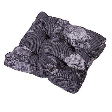 Matraskussen Madison Florance Flower Grey (47 x 47 cm)