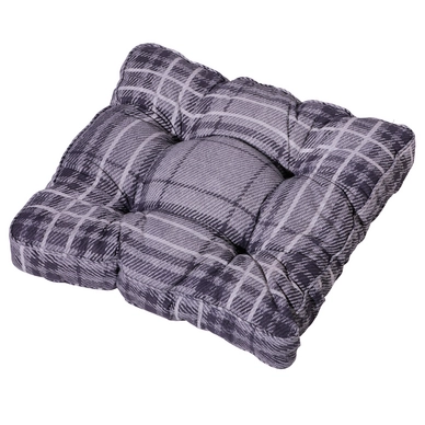 Matraskussen Madison Florance Denim Block Grey (47 x 47 cm)
