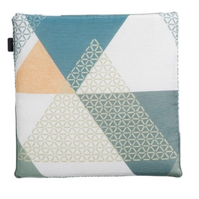 Galette de Chaise Madison Universal With Paspel Triangle Green