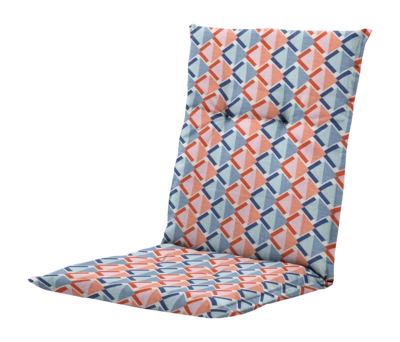 Sitzkissen Madison Siem Blue Orange Niedrige Rückenlehne