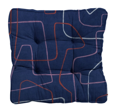 Coussin de Matelas Madison Florance Joah Indigo (47 x 47 cm)
