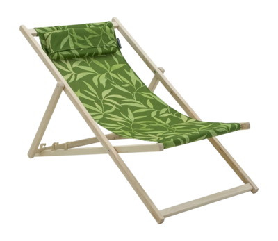 Houten Strandstoel Madison Fergus Green Natural Outdoor Finishing (120 x 55 cm)