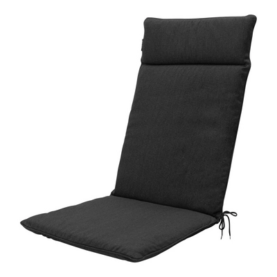 Tuinstoelkussen Madison Black Outdoor Finishing Hoge Rug (120 x 50 cm)