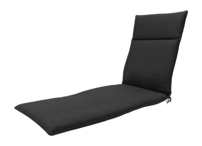 Coussin Bain de Soleil Madison Noir Éco + Nature Finition Extérieure (190 x 60 cm)