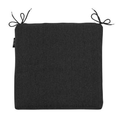 Coussin de Siège  Madison Universel Fermeture Éclair Noir Éco + Nature Extérieur (40 x 40 cm)
