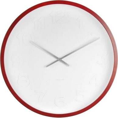 Klok Karlsson Mr. White Numbers Ash Wooden Case 37,5 cm