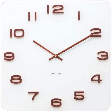 Klok Karlsson Vintage White Copper Numbers 35 cm
