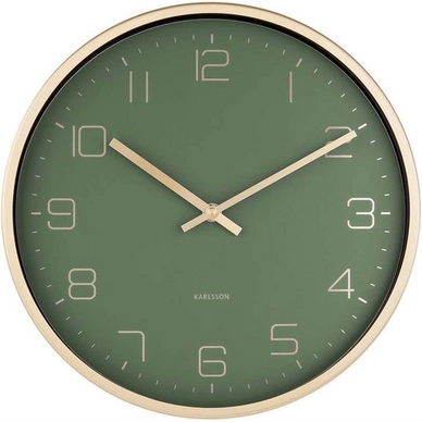 Uhr Karlsson Gold Elegance Green 30 cm