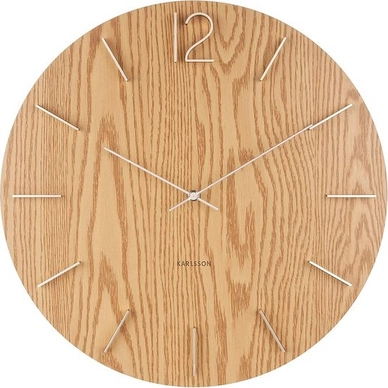 Uhr Karlsson Meek MDF Light Wood Veneer 50 cm