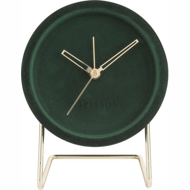 Wekker Karlsson Lush Velvet Dark Green 18 x 14 cm