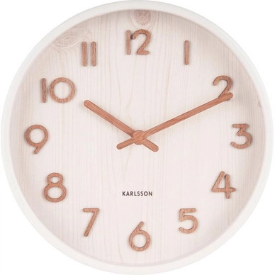 Clock Karlsson Pure Small Basswood White