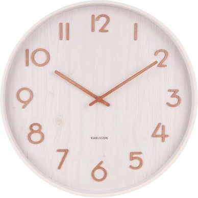 Uhr Karlsson Pure Medium Basswood White 40 cm