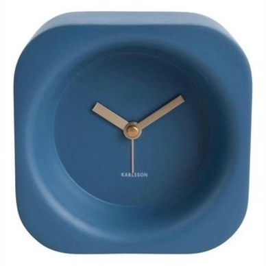 Wekker Karlsson Chunky Polyresin Blue 12 x 12 cm