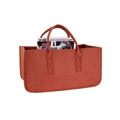 Tijdschriftenhouder PT Living Mellow Felted Clay Brown