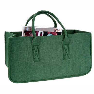 Tijdschriftenhouder PT Living Mellow Felted Dark Green
