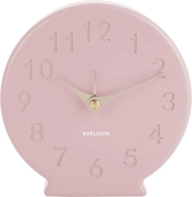 Wekker Karlsson Sole Polyresin Matt Pink 13,5 cm