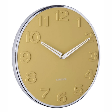 Uhr Karlsson New Original Numbers Mustard Yellow 30 cm