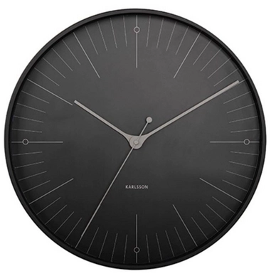 Klok Karlsson Index Metal Black 40 cm