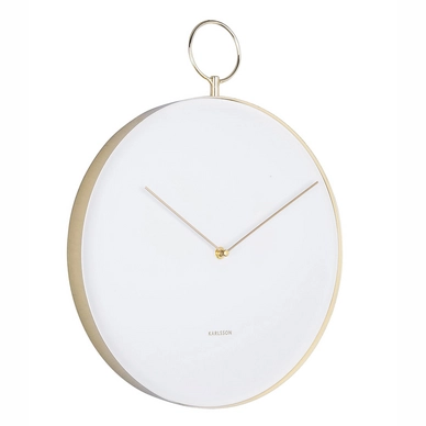 Uhr Karlsson Hook Metal White 34 cm