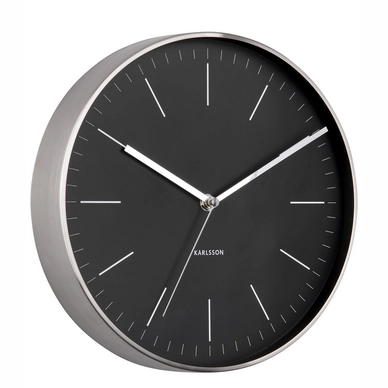 Uhr Karlsson Minimal Black 27 cm