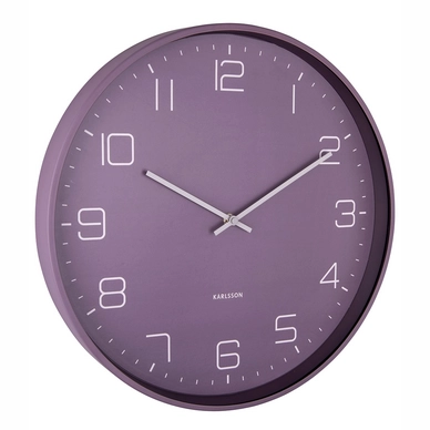 Uhr Karlsson Lofty Metal Matt Dark Purple 40 cm