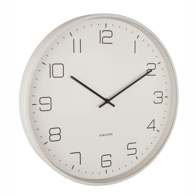 Uhr Karlsson Lofty Metal Matt Warm Grey 40 cm