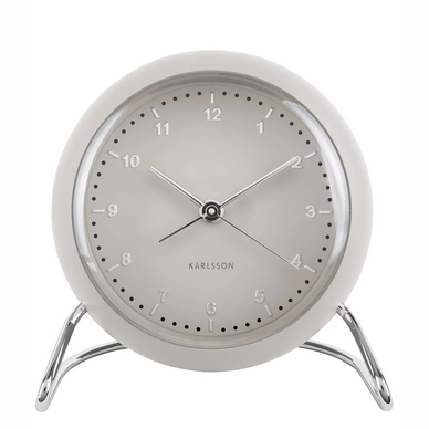 Wecker Karlsson Val ABS Warm Grey 11 cm