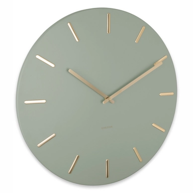 Uhr Karlsson Charm Jungle Green With Gold Battons 45 cm