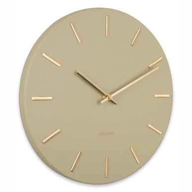 Uhr Karlsson Charm Steel Olive Green Gold Battons Small 30 cm