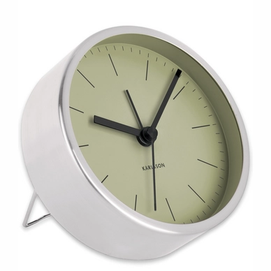 Wekker Karlsson Minimal Olive Green 10 cm