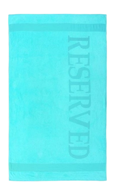 Serviette de Plage Reserved Aqua