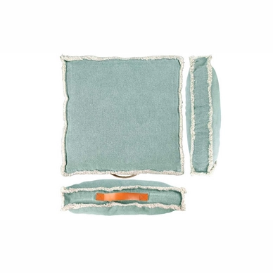 Boxkussen Unique Living Manouk Seablue (45 x 45 cm)