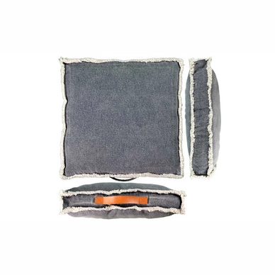 Boxkussen Unique Living Manouk Dark Blue (45 x 45 cm)