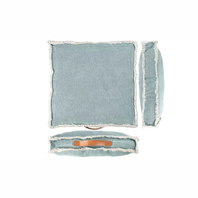 Boxkussen Unique Living Manouk Purist Blue (45 x 45 cm)