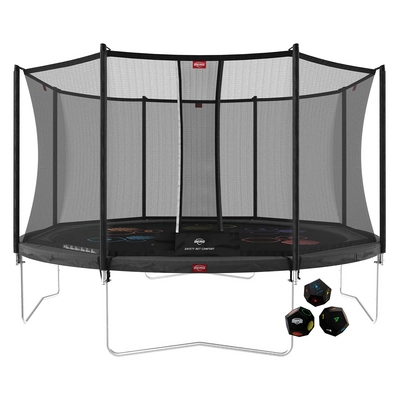 Trampoline BERG Favorit Grey 430 Levels + Safety Net Comfort