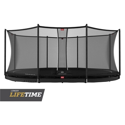 Trampoline BERG Grand Favorit InGround 520 Black + Safety Net Comfort