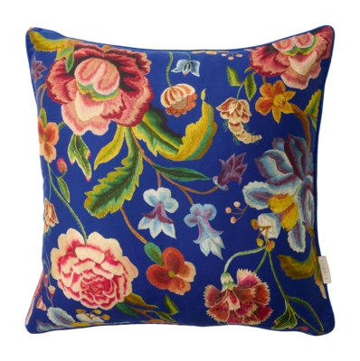 Sierkussen Essenza Roselina Ultra Marine Blue (50 x 50 cm)