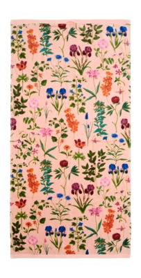 Telo doccia Essenza Marigold 70 x 140 cm, Cotone biologico, Rosa della Sera