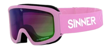 Masque de Ski Sinner Kids Duck Mountain Matte Pink Double Full Pink Mirror